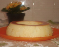 Pudim delicioso de coco