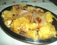 Bistequinha com laranja