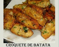 Croquetes de batata, carne moída e queijo parmesão