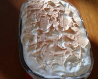 Torta de banana com creme e suspiro do Marcelo