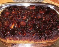 Bolo caramelado de banana