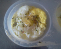 Ovo frito no microondas