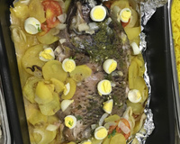 Peixe no forno (tilápia)