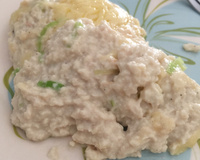 Torta fácil de frango com alho poró