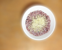 Risoto de vinho e quatro queijos