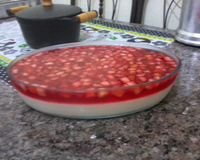 Torta de morango com gelatina