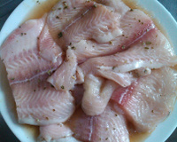 Filé de peixe ao molho de maionese