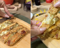 Tortinha de queijo, alho e tapioca na airfryer: faço essa receita queijuda e crocante toda semana para lanchar ou até jantar