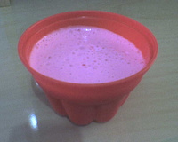 Iogurte tipo petit suisse de morango