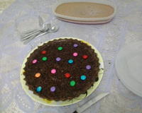 Torta aveludada de chocolate