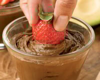 Mousse de chocolate vegano