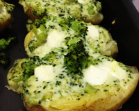 Batata recheada de microondas