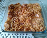 Macarrão panela de pressão com bacon