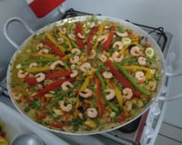 Paella espanhola tradicional