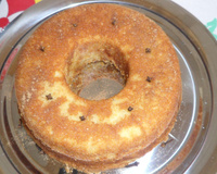Bolo de fubá com leite de coco