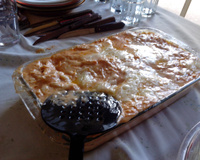 Lasanha de frango ao molho rosê