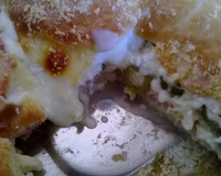 Torta de queijo e presunto