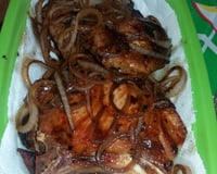 Bisteca frita saborosa