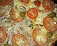 Massa de pizza crocante
