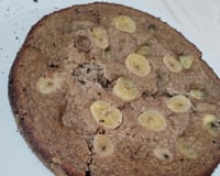 Bolo diet de banana, sem farinha e sem açúcar