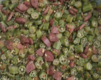 Quiabo com calabresa