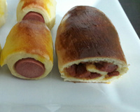 Enroladinho assado de calabresa