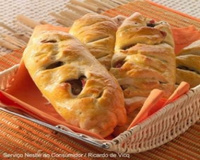 Pão de escarola e lingüiça