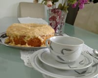 Bolo de Liquidificador com Calda de Coco