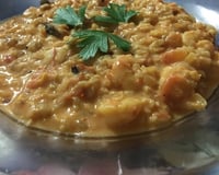 Risoto de camarão e marisco