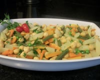 Salada de grão-de-bico
