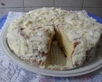 Bolo gelado toalha felpuda