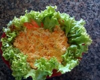 Salada de maçã, cenoura e repolho