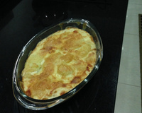 Batata com creme de leite ao forno