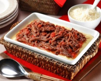 Polenta com ragu de costela