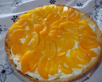 Torta gelada de pessego da Elzi