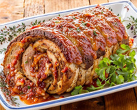 Rocambole de carne moída maravilhoso