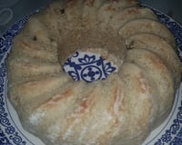 Bolo de aveia com banana sem açúcar