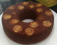 Bolo integral de banana com aveia