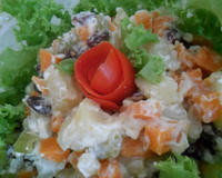 Salada de maionese de Natal