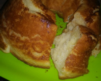 Bolo de aipim com coco, feito com polvilho doce