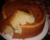 Bolo de aipim com coco