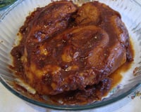 Pernil ao molho de cebola