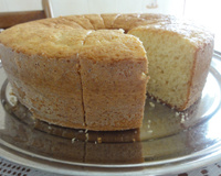 Bolo simples de baunilha