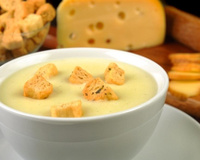Sopa de Batata com 3 queijos