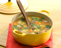 Sopa completa de mandioca