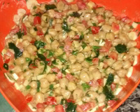 Salada de grão-de-bico