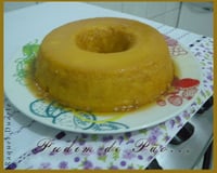 Pudim de pão com leite condensado