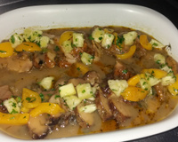 Batata suzy com creme de queijo