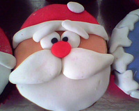 Cupcake de nozes para o Natal