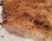 Frango empanado na farofa